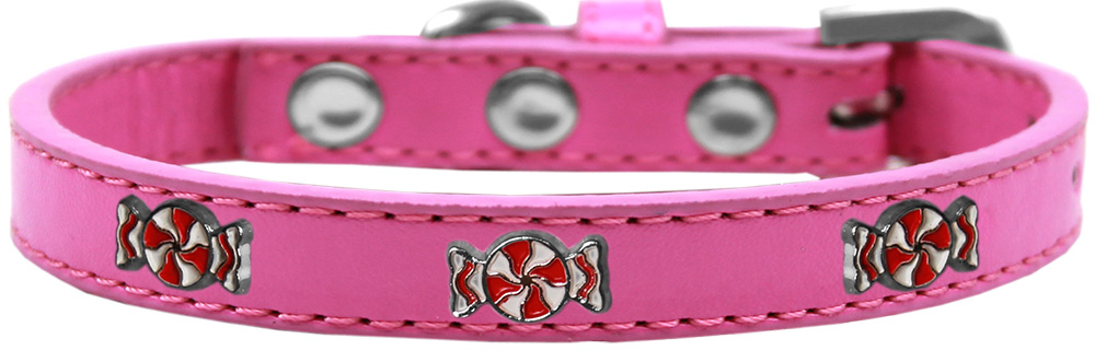 Peppermint Widget Dog Collar Bright Pink Size 20